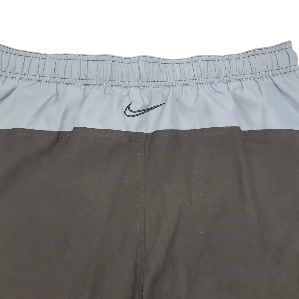 Nike Swim Shorts Trunks Men Sz Large Black Gray 9